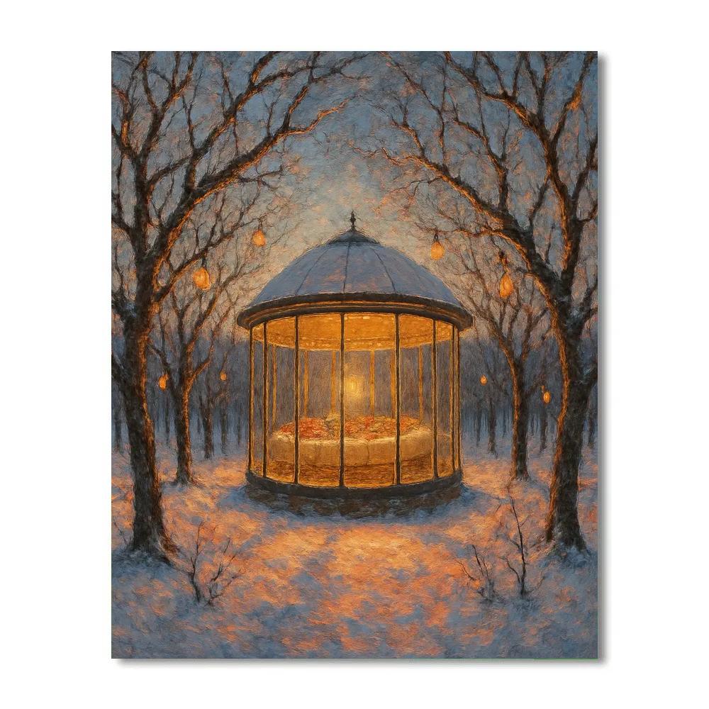 Holiday Feast In The Glass Orchard Pavilion DIY paint by numbers