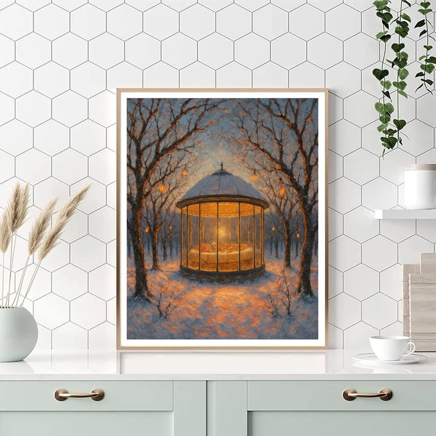 Holiday Feast In The Glass Orchard Pavilion DIY paint by numbers