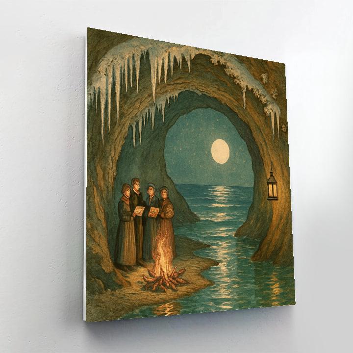 Christmas Choir In The Seaside Cavern painting number kit
