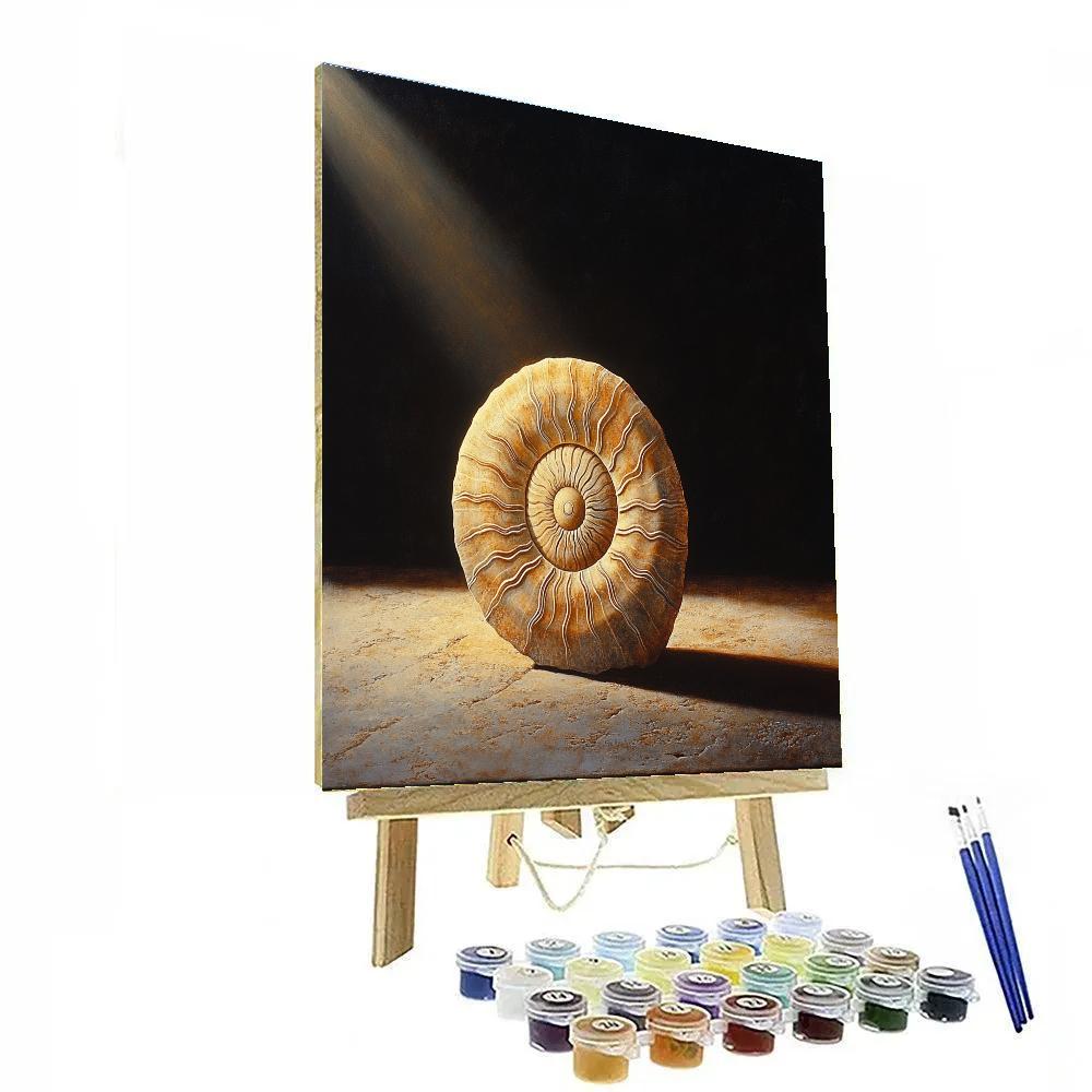 Caravaggio Inspired Fossil Spiral Eclipse Painting by numbers kit