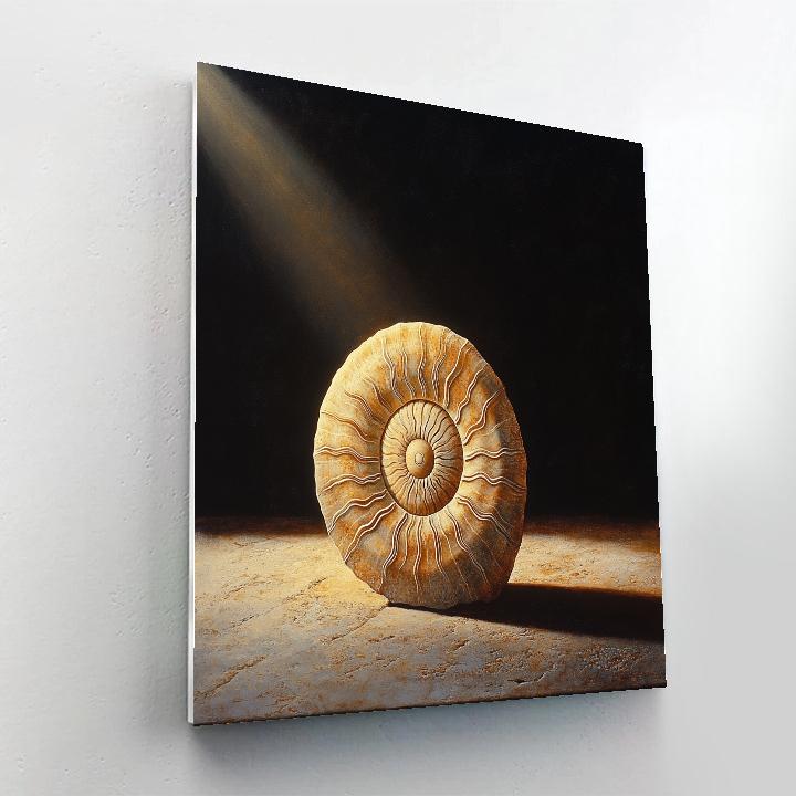 Caravaggio Inspired Fossil Spiral Eclipse Painting by numbers kit