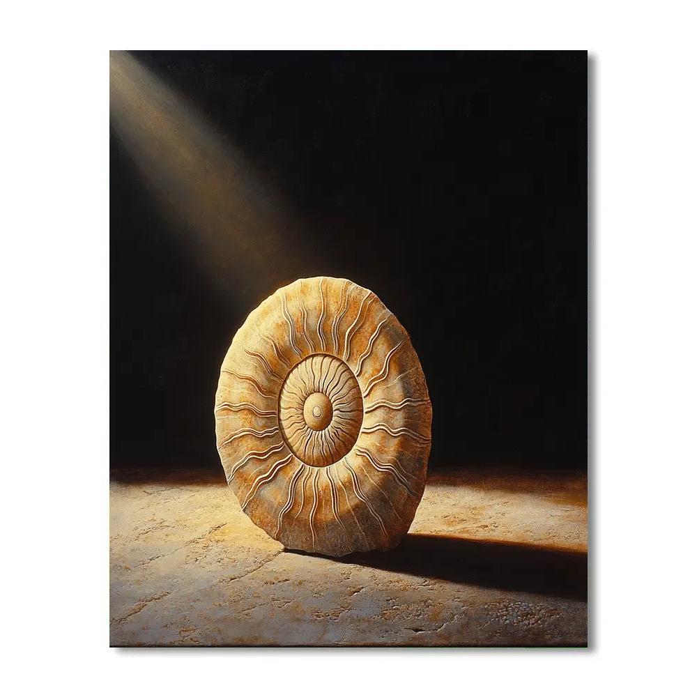 Caravaggio Inspired Fossil Spiral Eclipse Painting by numbers kit