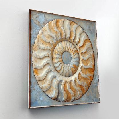 Michelangelo Inspired Fossil Reef Spiral Numbered painting kits