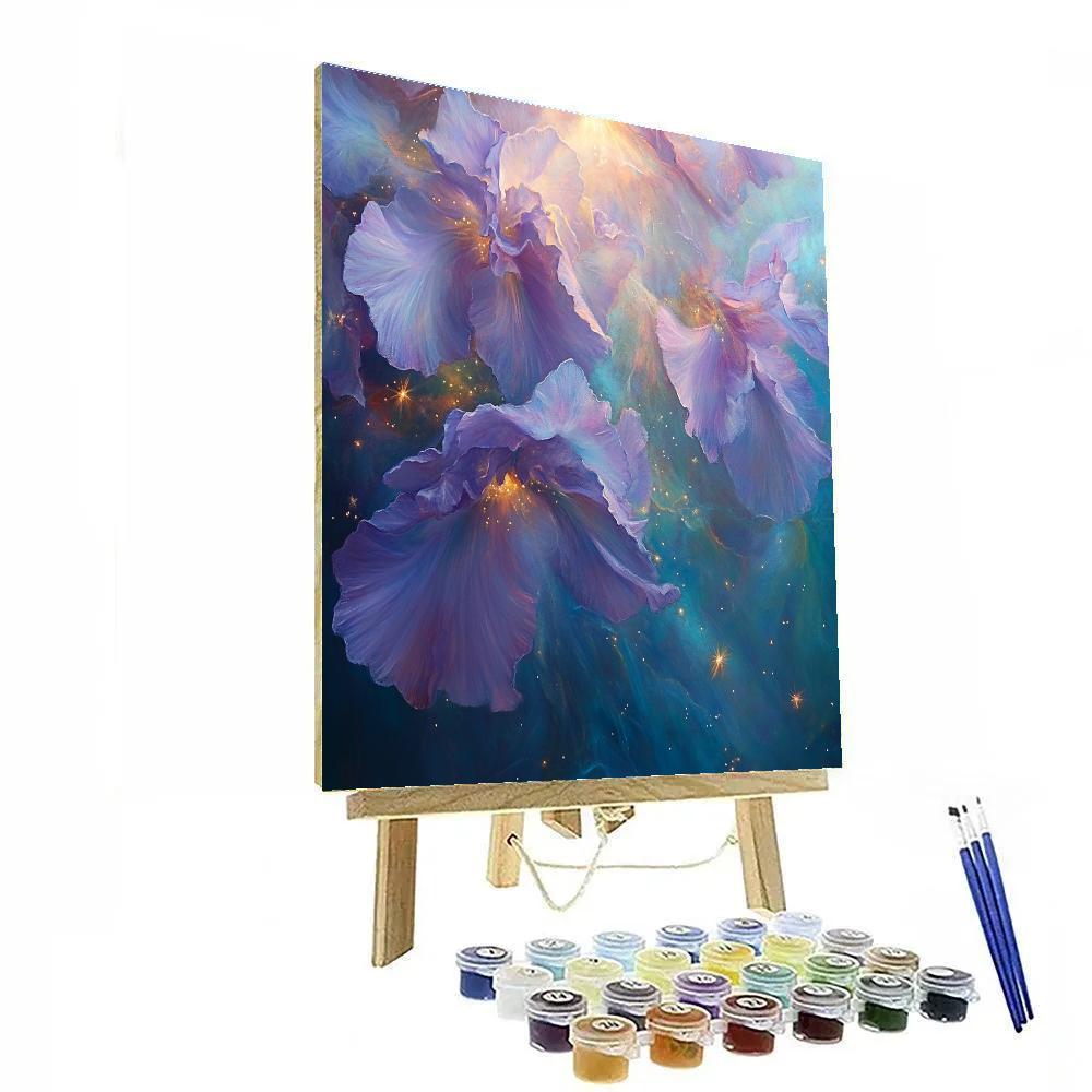 Edgar Degas Inspired Nebula Garden Of Orchids paint by number