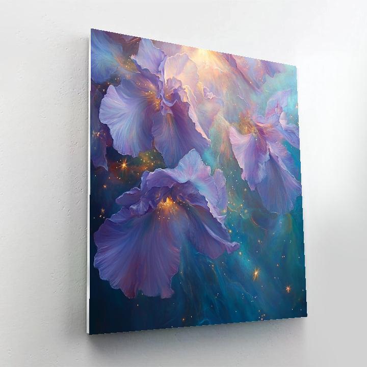 Edgar Degas Inspired Nebula Garden Of Orchids paint by number