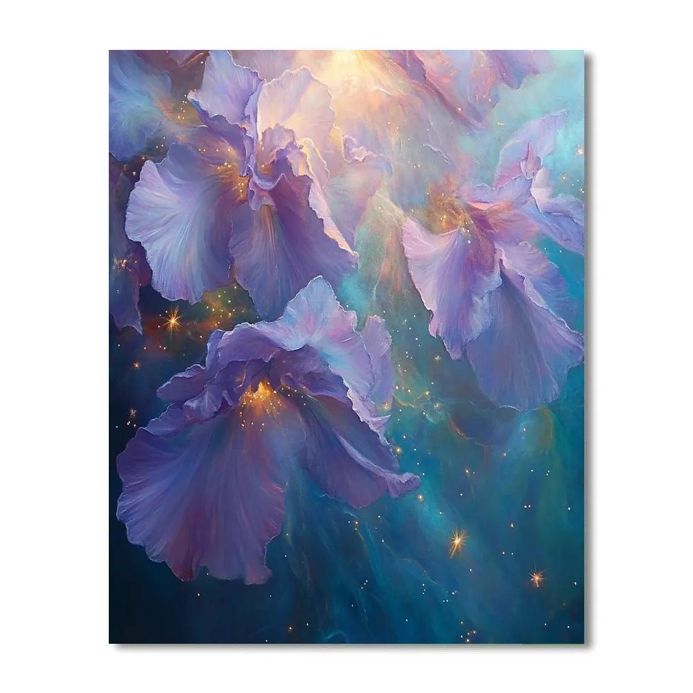 Edgar Degas Inspired Nebula Garden Of Orchids paint by number