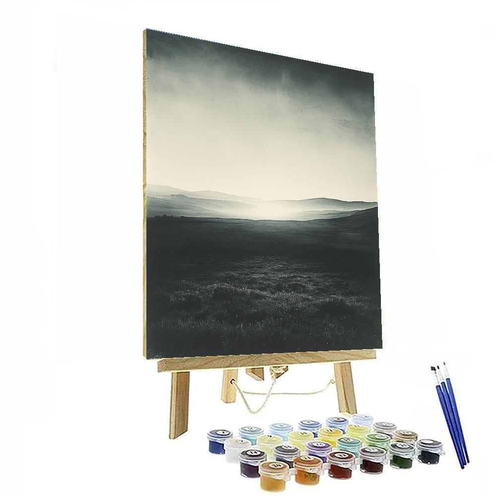 Caravaggio Inspired Bioluminescent Citylights Haze Paint by numbers kits