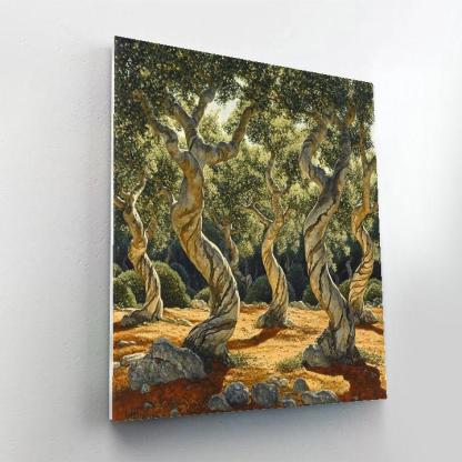 Michelangelo Inspired Comet Wind Orchard paint by numbers