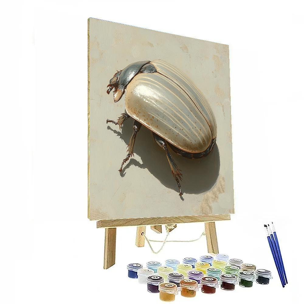 Caravaggio Inspired Vintage Car Beetle Carapace Study painting number kit