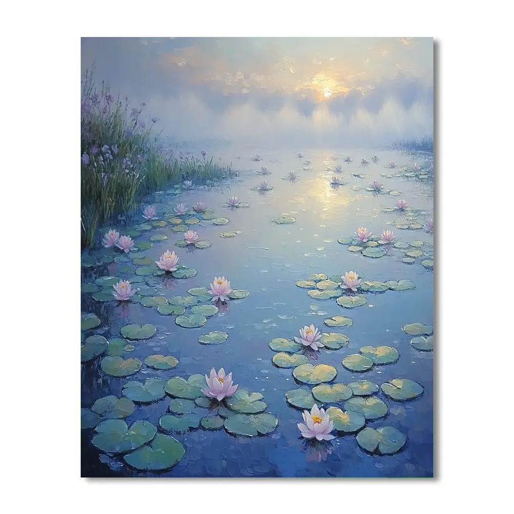 Claude Monet Inspired Waterlily Dawn Veil Paint by numbers kits