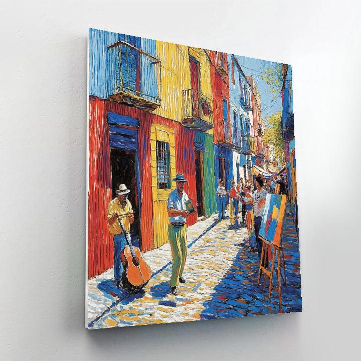 La Boca Colorful Streets Buenos Aires Argentina DIY paint by numbers