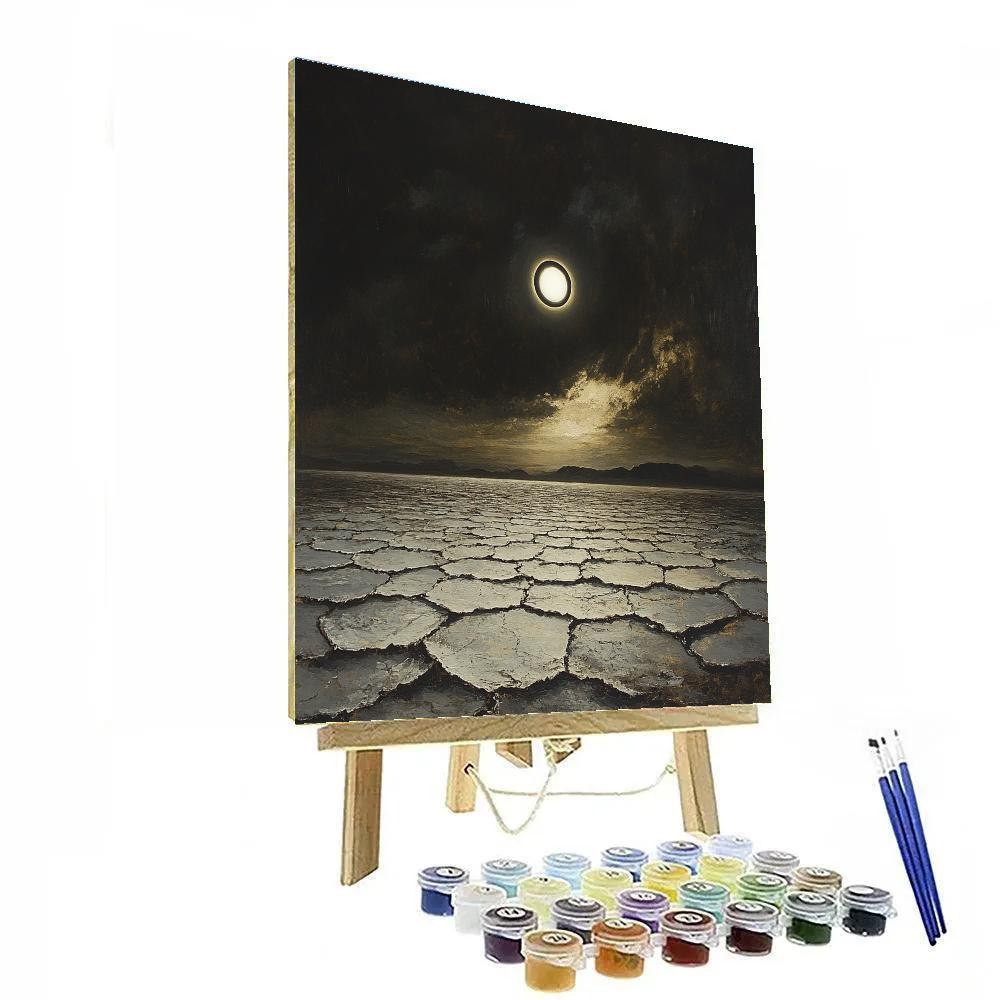 Francisco Goya Inspired Eclipse Over Salt Wastes Numbered painting kits