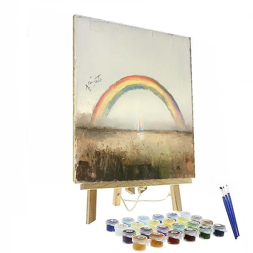 Leonardo Da Vinci Inspired Rainbow After Rain Study paint by number