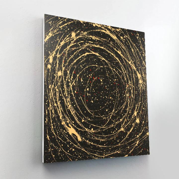 Jackson Pollock Inspired Solstice Vortex Field paint by color