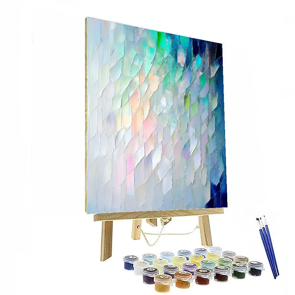 Jean-Paul Riopelle Inspired Aurora Shard Tapestry paint by number