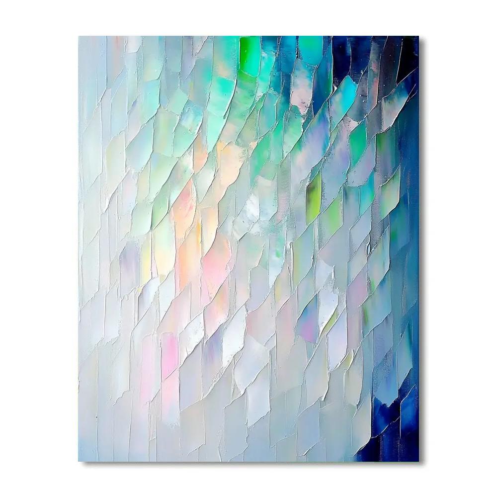 Jean-Paul Riopelle Inspired Aurora Shard Tapestry paint by number