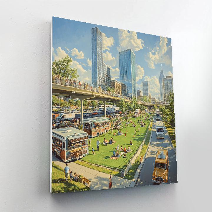 Klyde Warren Park Urban Oasis Dallas United States painting number kit