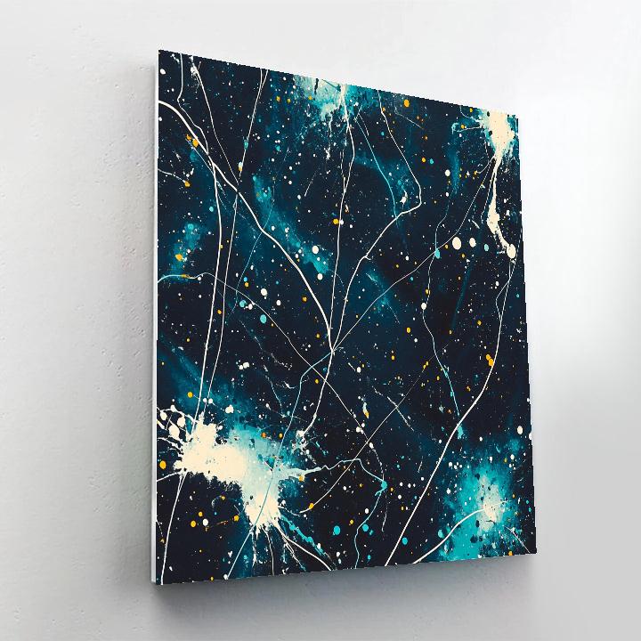 Jackson Pollock Inspired Monsoon Static Confluence paint by numbers