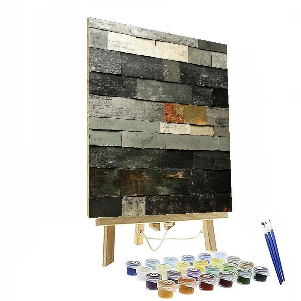 Jean-Paul Riopelle Inspired Basalt Coast Tessellation Numbered painting kits