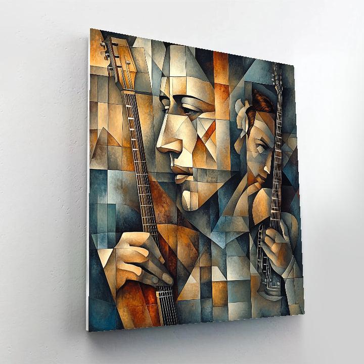 Picasso Inspired Abstract Musicians paint by numbers