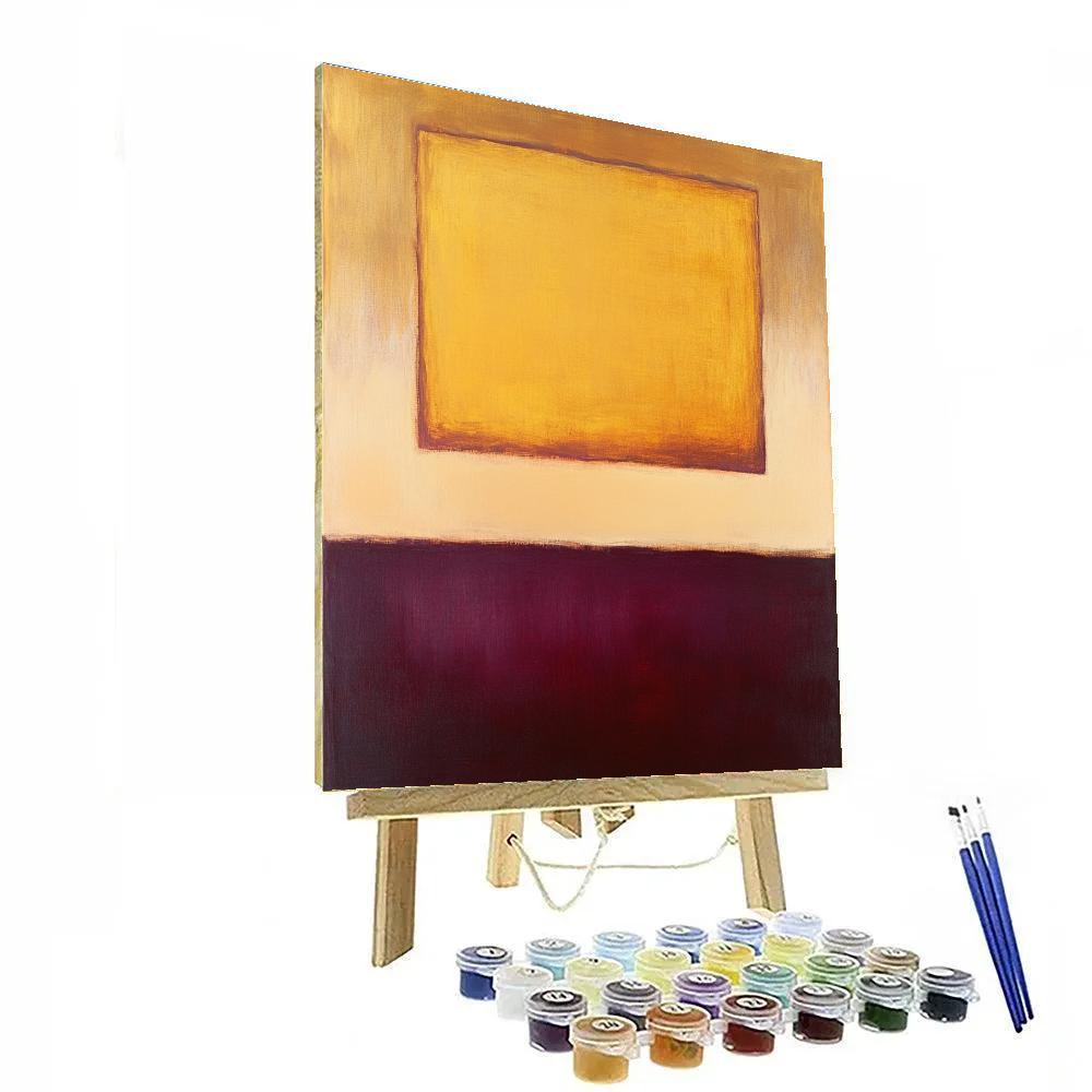 Mark Rothko Inspired Chronos Drift In Amber Silence DIY paint by numbers