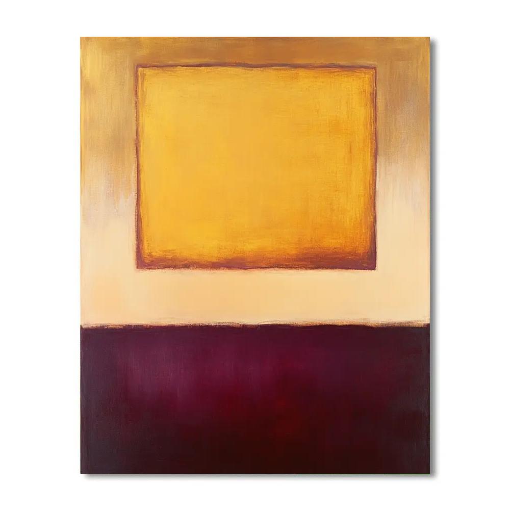 Mark Rothko Inspired Chronos Drift In Amber Silence DIY paint by numbers