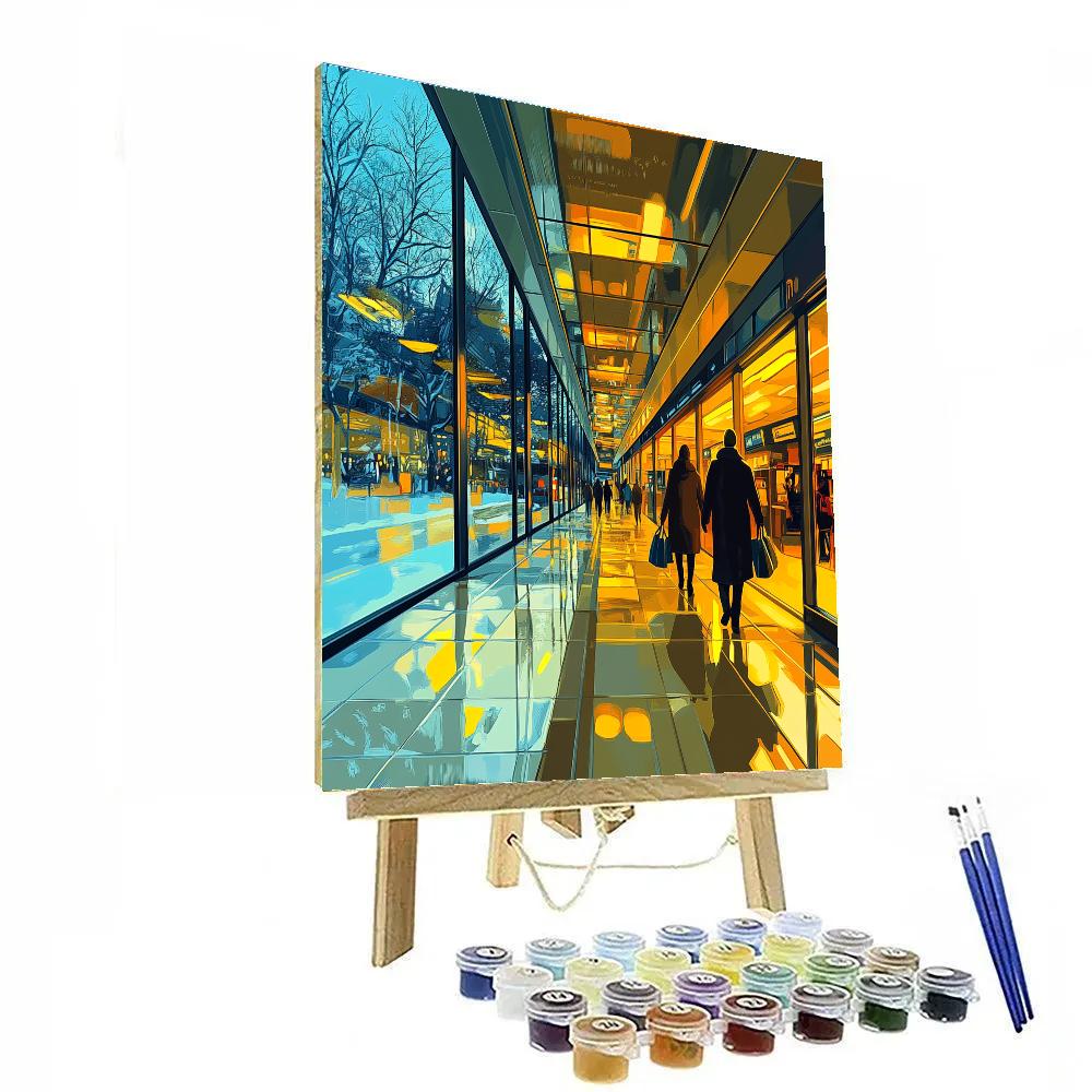 Montreal Underground City Winter Passage Canada Paint by numbers kits