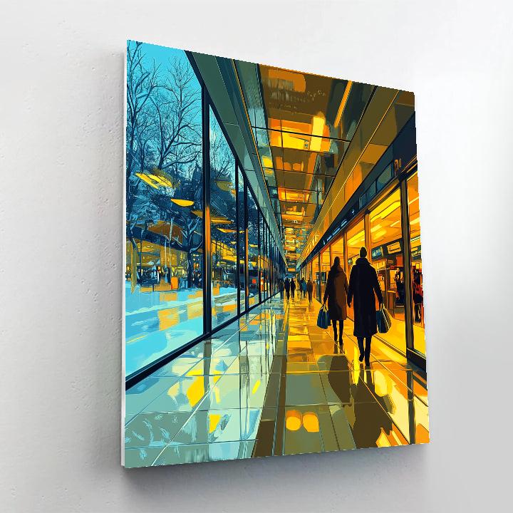 Montreal Underground City Winter Passage Canada Paint by numbers kits