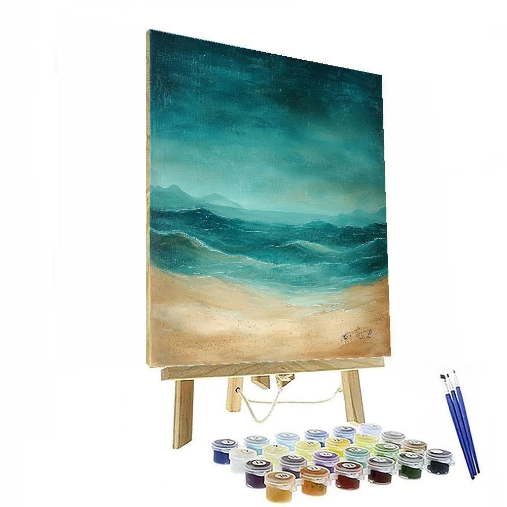 Leonardo Da Vinci Inspired Underwater World Light Caustics DIY paint by numbers