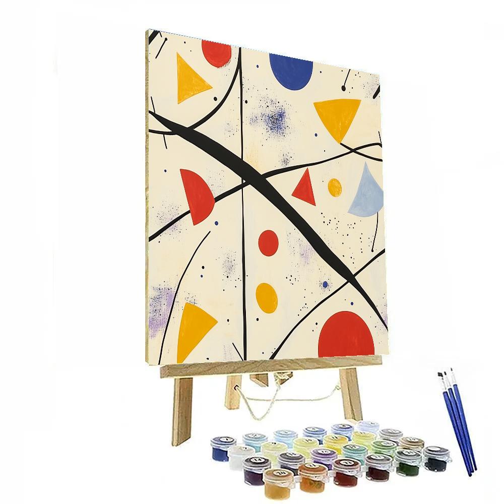 Joan Miró Inspired Dream Logic Constellations painting number kit