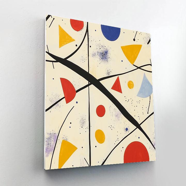 Joan Miró Inspired Dream Logic Constellations painting number kit