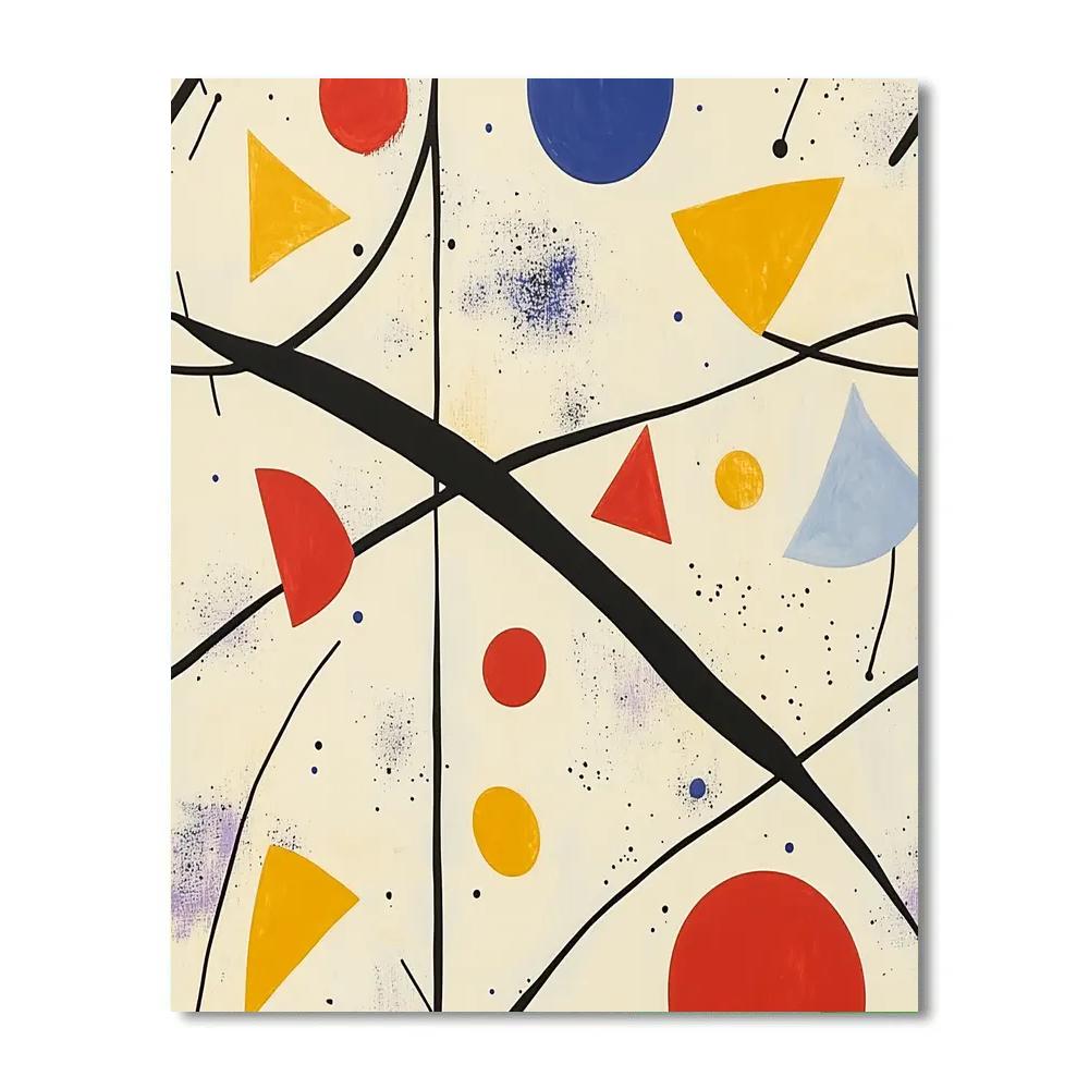 Joan Miró Inspired Dream Logic Constellations painting number kit