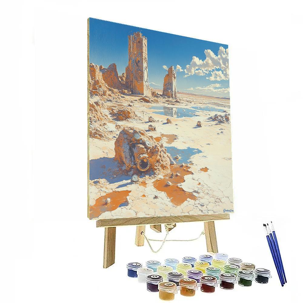 Salvador Dali Inspired Desert Dreams Paint by numbers art