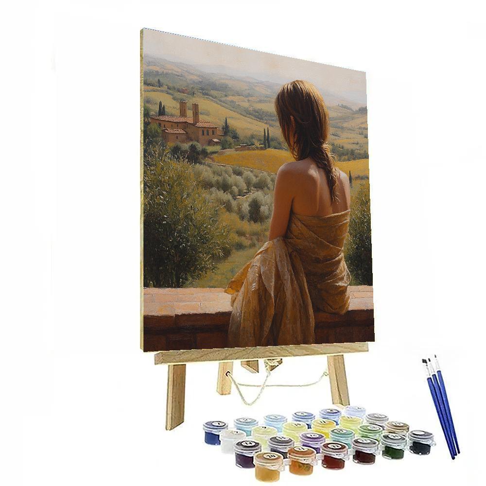 Leonardo Da Vinci Inspired Renaissance Portrait Number painting