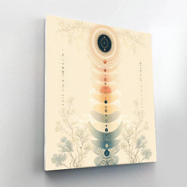 Alphonse Mucha Inspired Time Spiral Equinox Harmony paint by number