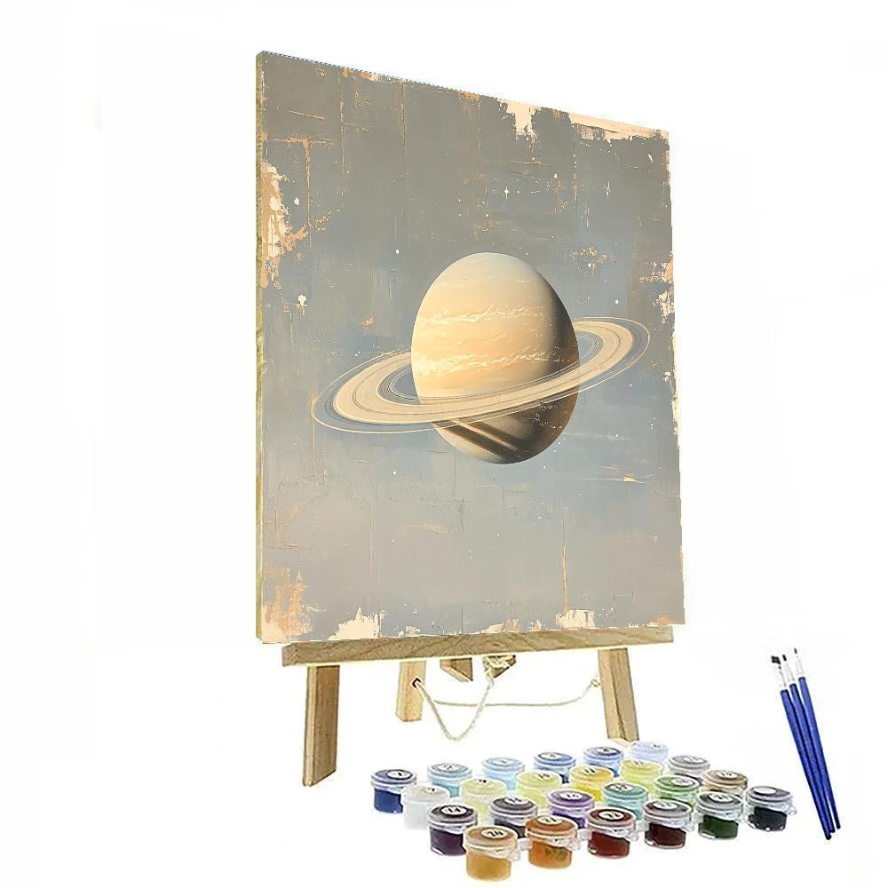 Leonardo Da Vinci Inspired Saturn Ring Mist Cartography paint by color