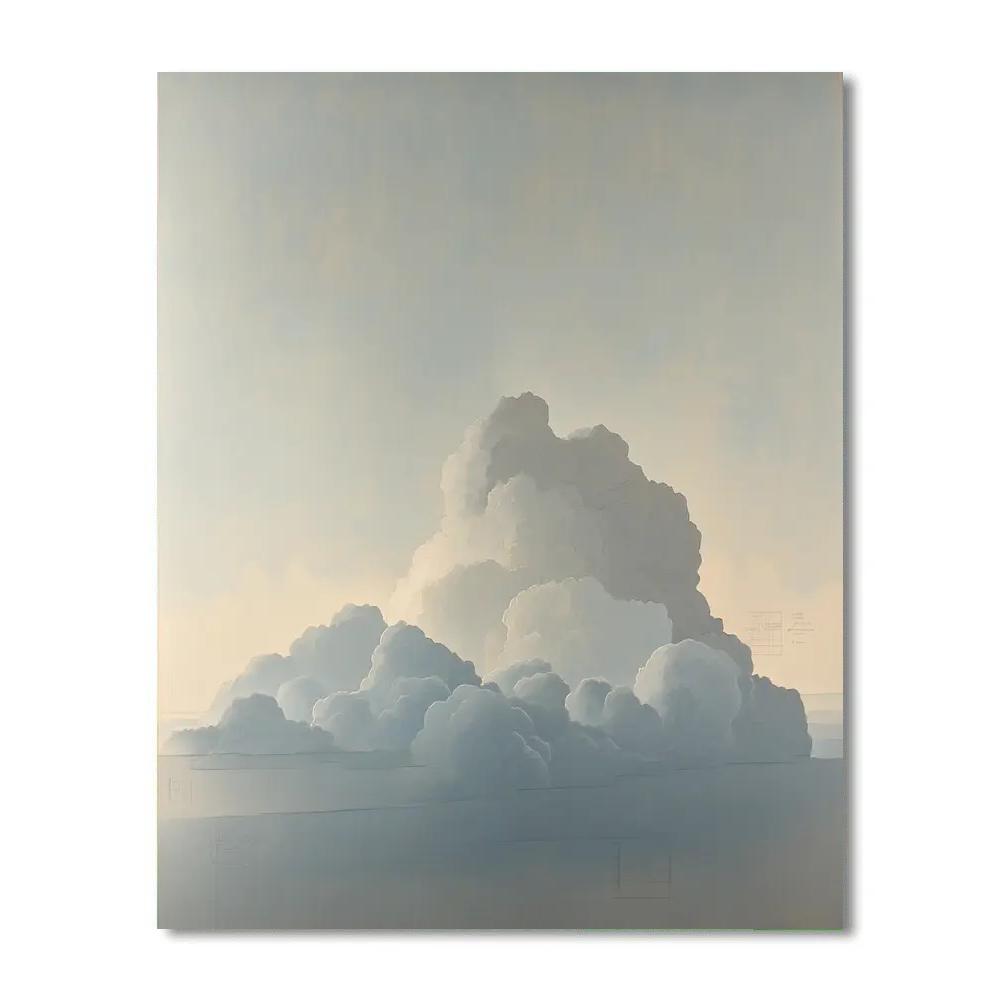 Leonardo Da Vinci Inspired Compressed Cloud Study After Storm DIY paint by numbers