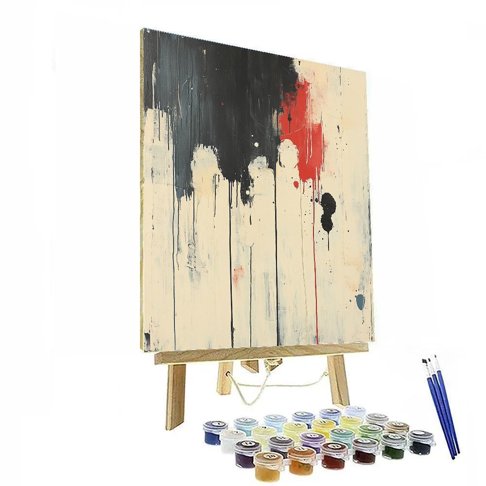 Jackson Pollock Inspired Urban Motion paint by number