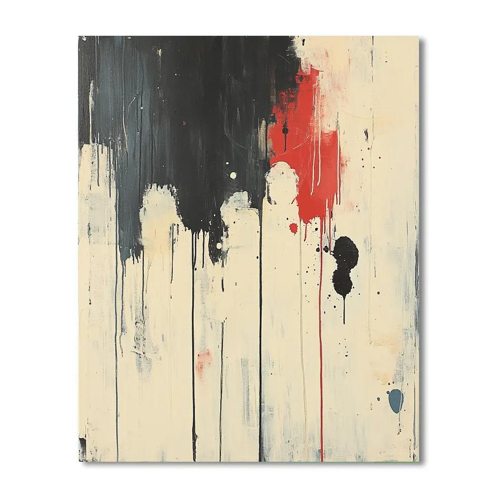 Jackson Pollock Inspired Urban Motion paint by number