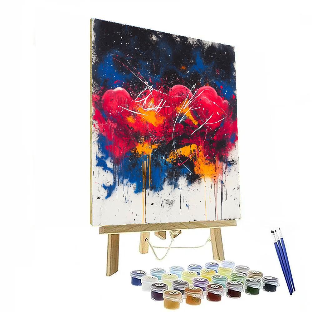 Jean-Michel Basquiat Inspired Nebula Syntax Riot Paint by numbers kits