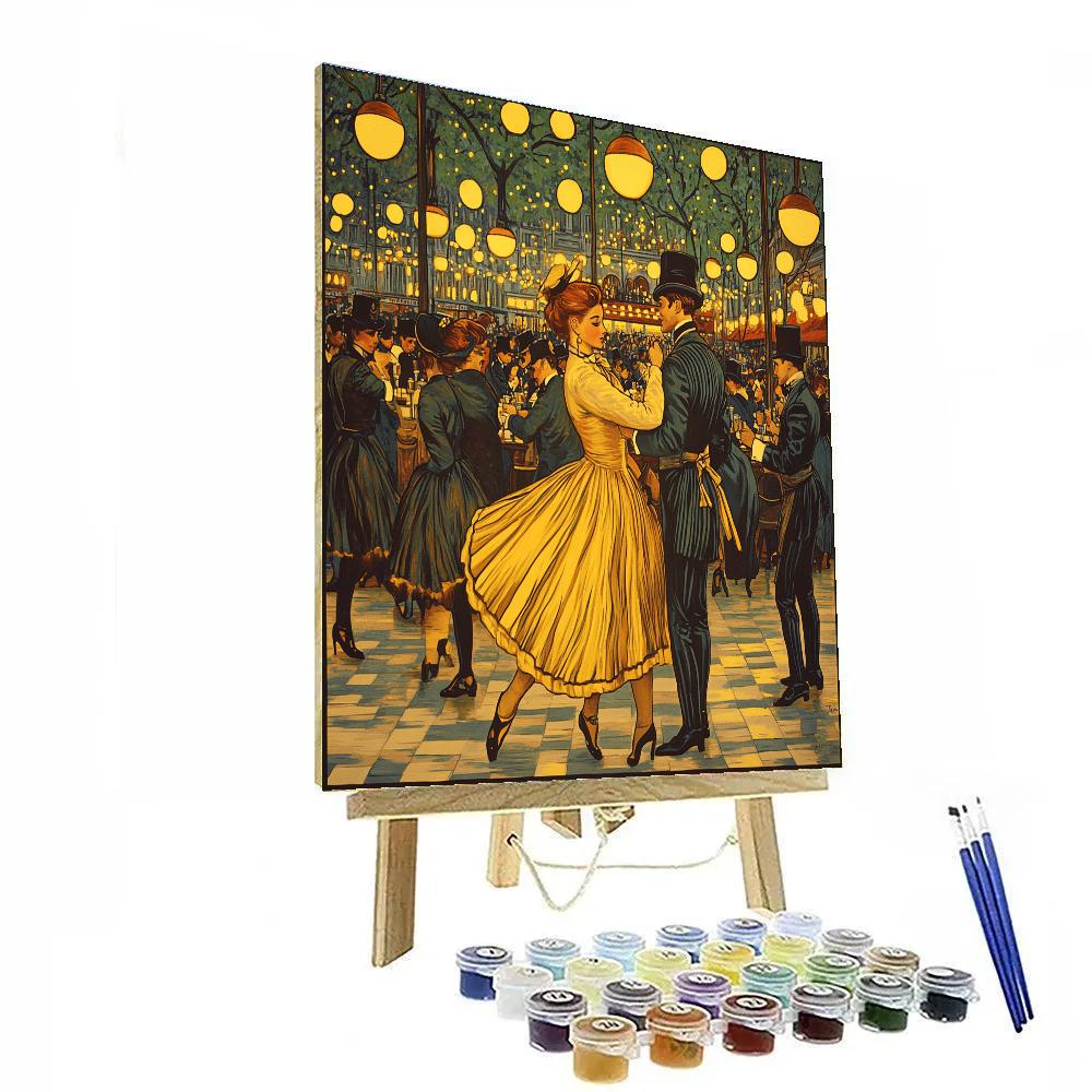 Henri De Toulouse Lautrec Inspired Night At The Cafe DIY paint by numbers