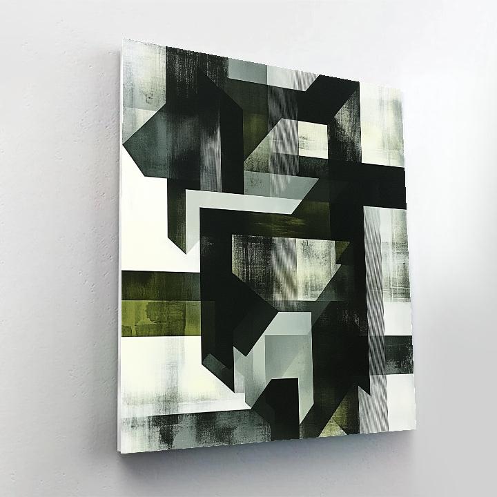 M.C. Escher Inspired Penrose Lattice Of Recursive Voids Painting by numbers kit