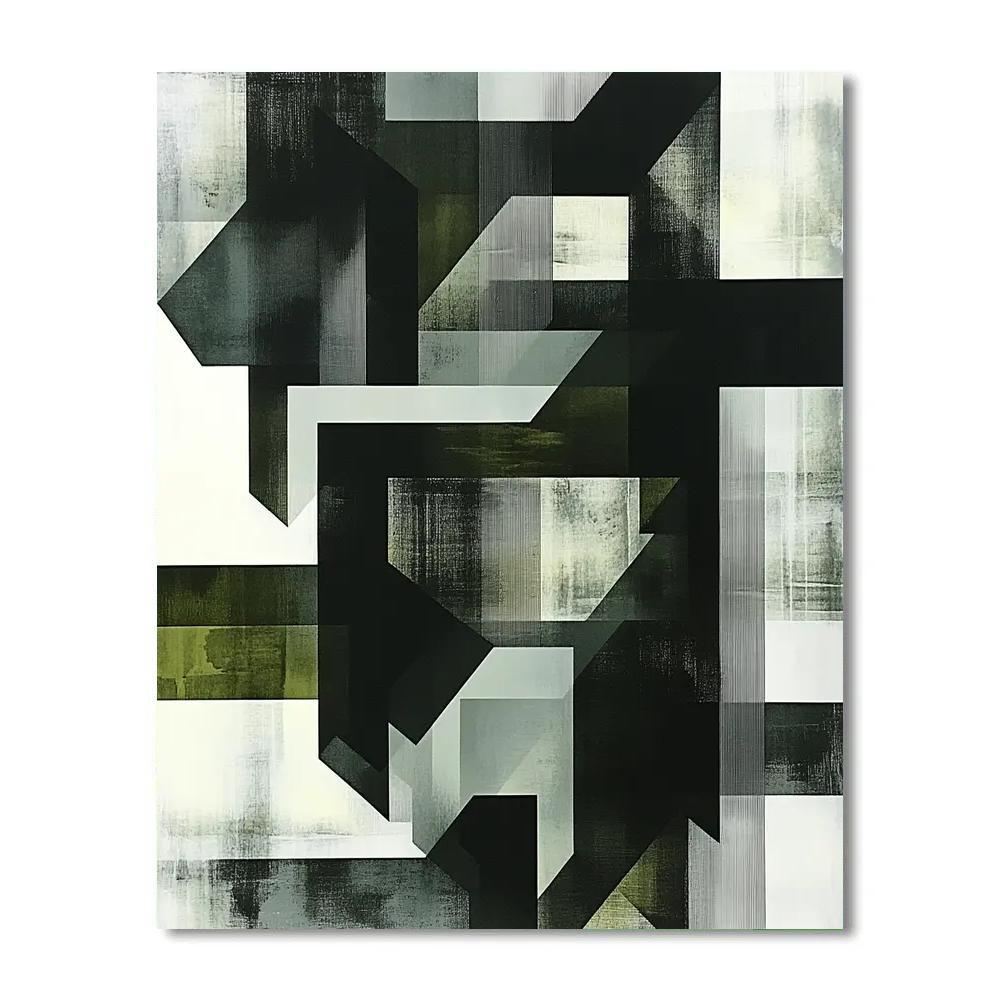 M.C. Escher Inspired Penrose Lattice Of Recursive Voids Painting by numbers kit