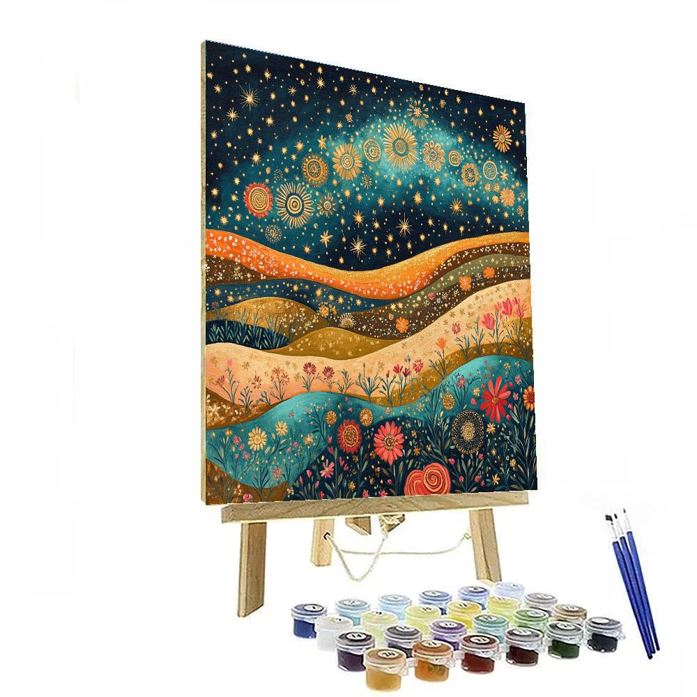 Frida Kahlo Inspired Milky Way Embroidery Tapestry paint by numbers
