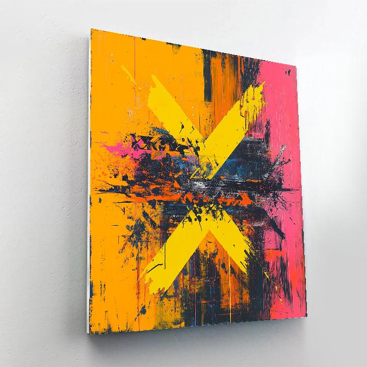 Jean-Michel Basquiat Inspired Solar Noise Anthem Paint by numbers kits