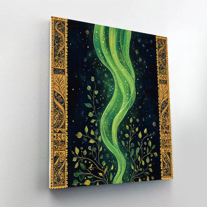 Frida Kahlo Inspired Aurora Serpent Vine Pattern DIY paint by numbers