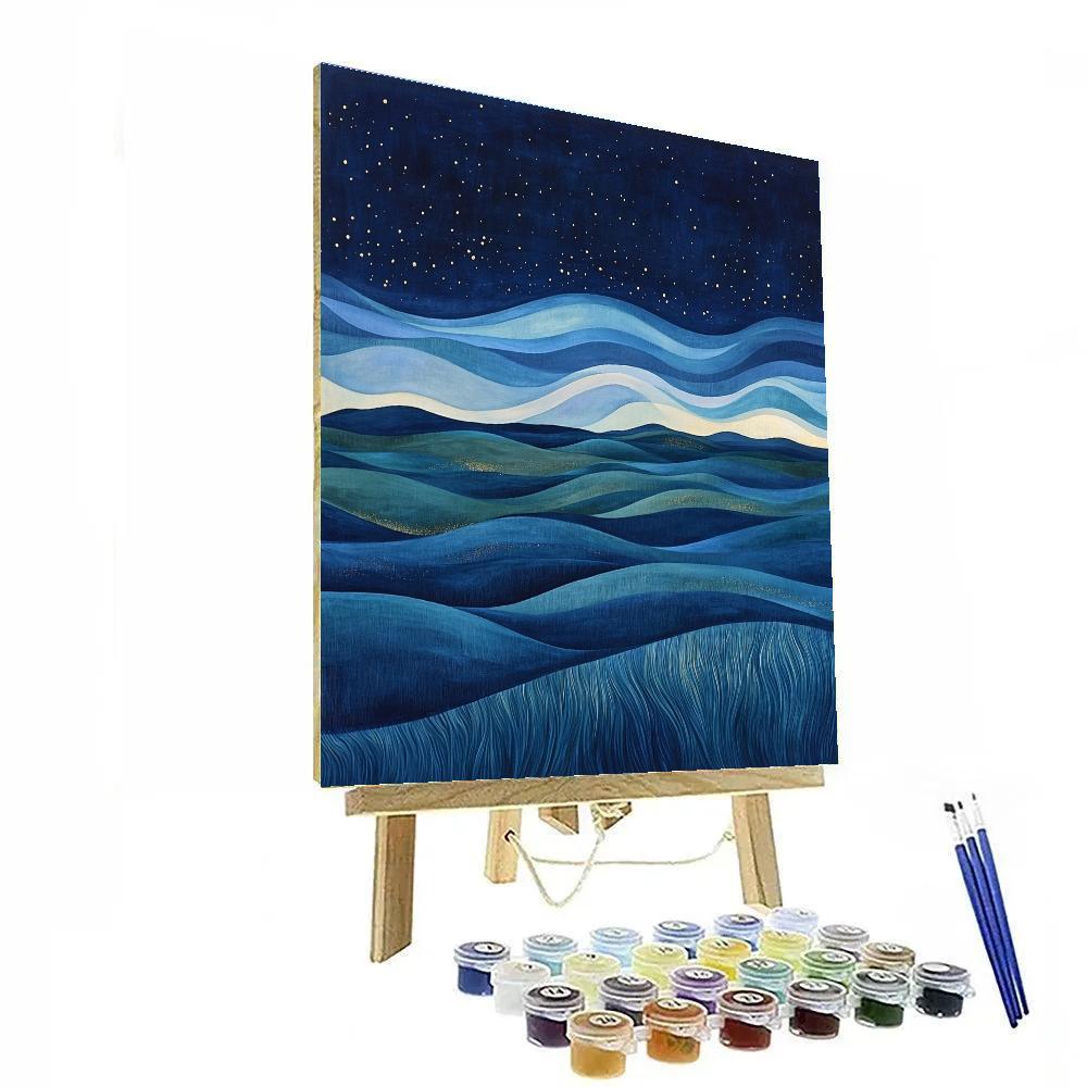 Max Ernst Inspired Aurora Of The Unseen Winds paint by color
