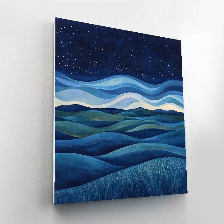Max Ernst Inspired Aurora Of The Unseen Winds paint by color