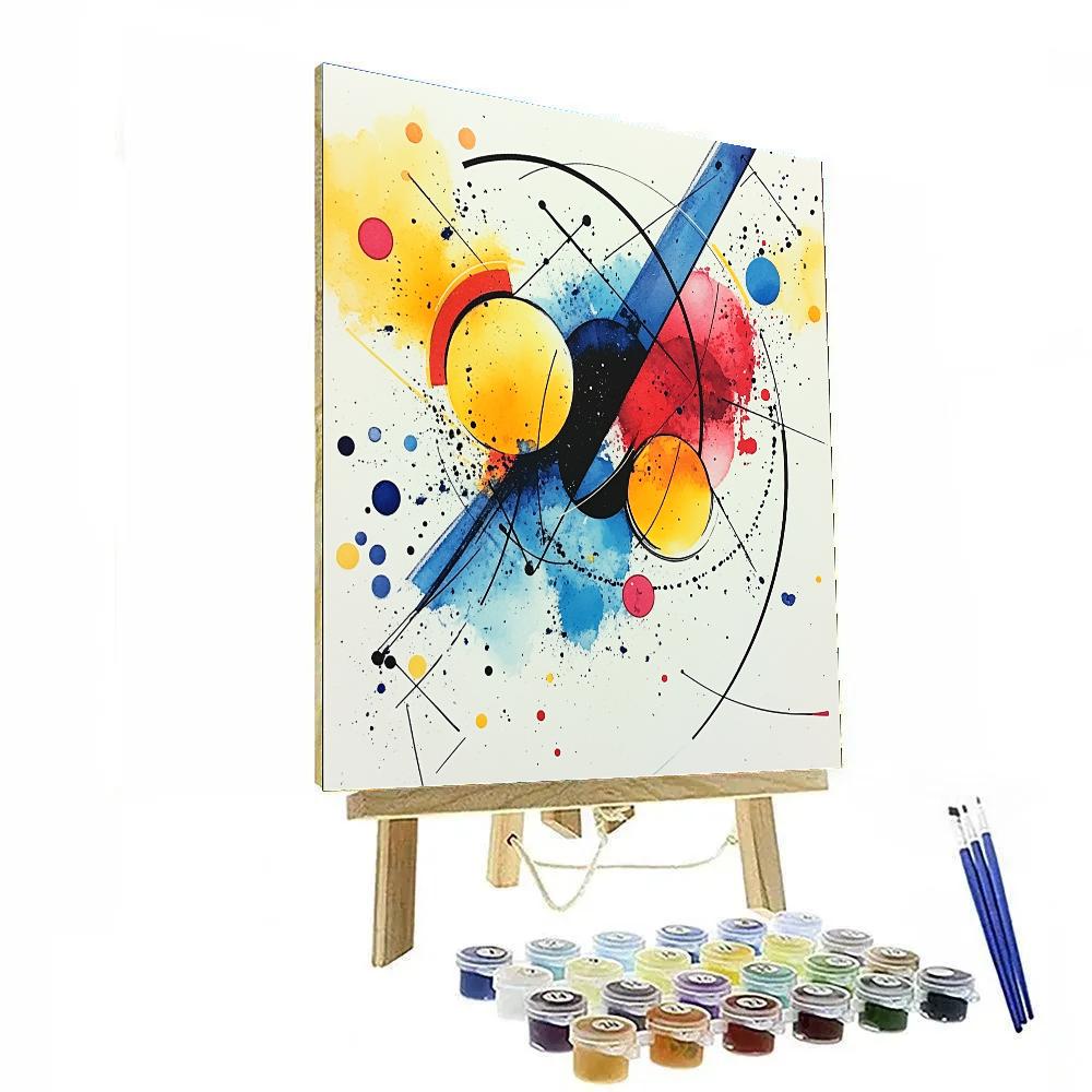 Wassily Kandinsky Inspired Symphonic Abstraction paint by color