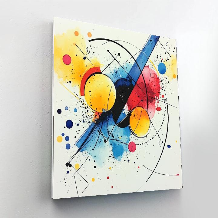 Wassily Kandinsky Inspired Symphonic Abstraction paint by color
